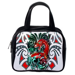 Tribal Dragon Classic Handbag (one Side) by TheWowFactor