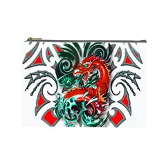 Tribal Dragon Cosmetic Bag (large) by TheWowFactor