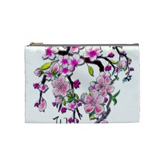 Cherry Bloom Spring Cosmetic Bag (medium)