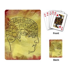 Brain Map Playing Cards Single Design by StuffOrSomething
