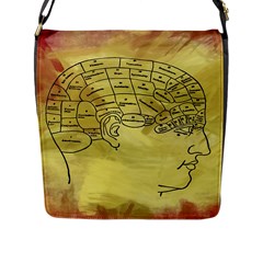 Brain Map Flap Closure Messenger Bag (large) by StuffOrSomething