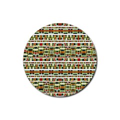 Aztec Grunge Pattern Drink Coaster (round) by dflcprints