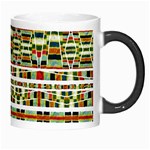 Aztec Grunge Pattern Morph Mug Right