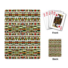 Aztec Grunge Pattern Playing Cards Single Design