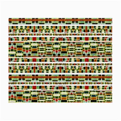 Aztec Grunge Pattern Glasses Cloth (small, Two Sided) by dflcprints