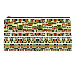 Aztec Grunge Pattern Pencil Case by dflcprints