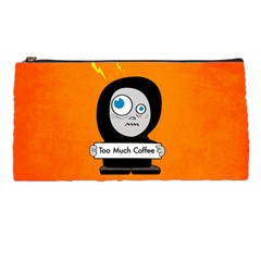 Orange Funny Too Much Coffee Pencil Case