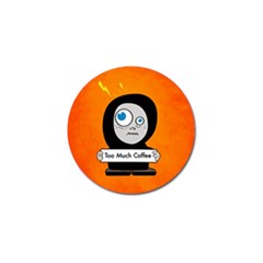 Orange Funny Too Much Coffee Golf Ball Marker 4 Pack