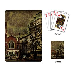 Dark Citiy Playing Cards Single Design by dflcprints