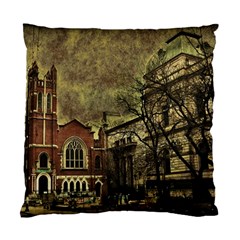 Dark Citiy Cushion Case (two Sided)  by dflcprints
