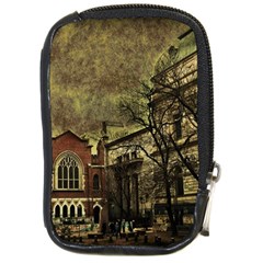 Dark Citiy Compact Camera Leather Case by dflcprints