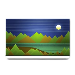 Landscape  Illustration Small Door Mat by dflcprints