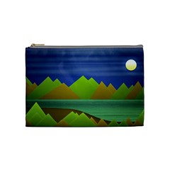 Landscape  Illustration Cosmetic Bag (medium) by dflcprints