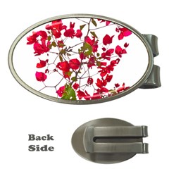 Red Petals Money Clip (oval) by dflcprints