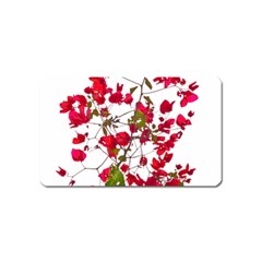 Red Petals Magnet (name Card) by dflcprints