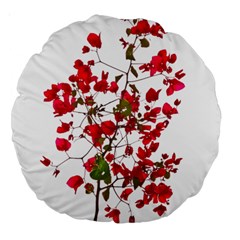 Red Petals 18  Premium Round Cushion  by dflcprints