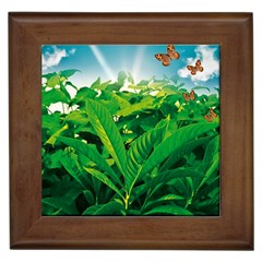 Nature Day Framed Ceramic Tile by dflcprints