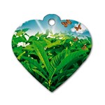 Nature Day Dog Tag Heart (Two Sided) Back