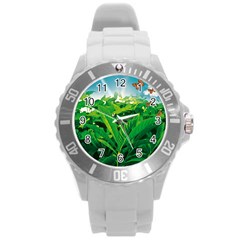 Nature Day Plastic Sport Watch (large) by dflcprints