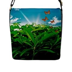 Nature Day Flap Closure Messenger Bag (large) by dflcprints