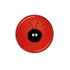 Red Cute Dazzled Bug Golf Ball Marker (for Hat Clip) by CreaturesStore