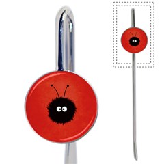 Red Cute Dazzled Bug Bookmark