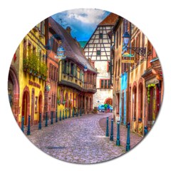 Alsace France Magnet 5  (round)