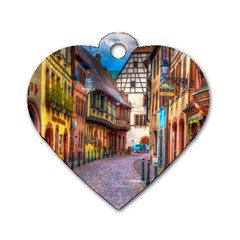 Alsace France Dog Tag Heart (one Sided)  by StuffOrSomething