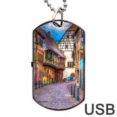 Alsace France Dog Tag Usb Flash (two Sides) by StuffOrSomething