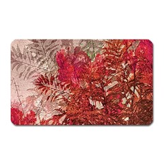 Decorative Flowers Collage Magnet (rectangular) by dflcprints