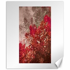 Decorative Flowers Collage Canvas 20  X 24  (unframed)