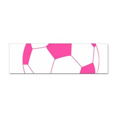 Soccer Ball Pink Bumper Sticker by Designsbyalex