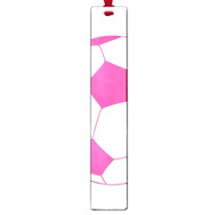 Soccer Ball Pink Large Bookmark