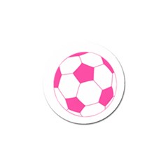 Soccer Ball Pink Golf Ball Marker 10 Pack