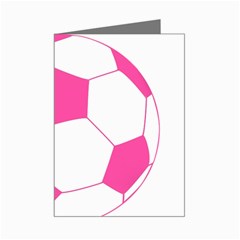 Soccer Ball Pink Mini Greeting Card by Designsbyalex