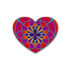 Mandala Drink Coasters (heart)