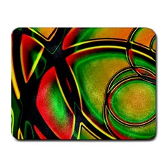 Multicolored Modern Abstract Design Small Mouse Pad (rectangle) by dflcprints