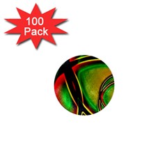 Multicolored Modern Abstract Design 1  Mini Button (100 Pack) by dflcprints