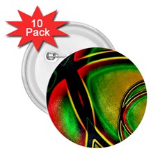 Multicolored Modern Abstract Design 2 25  Button (10 Pack) by dflcprints