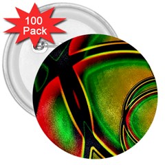 Multicolored Modern Abstract Design 3  Button (100 Pack) by dflcprints