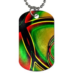 Multicolored Modern Abstract Design Dog Tag (two-sided)  by dflcprints