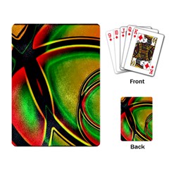 Multicolored Modern Abstract Design Playing Cards Single Design by dflcprints