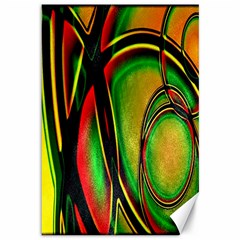 Multicolored Modern Abstract Design Canvas 12  X 18  (unframed) by dflcprints