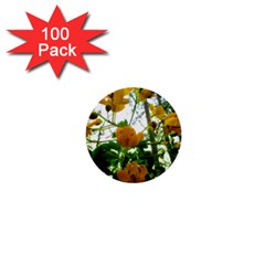 Yellow Flowers 1  Mini Button (100 Pack)