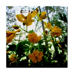 Yellow Flowers Face Towel