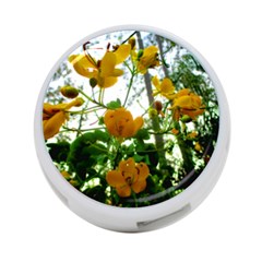 Yellow Flowers 4-port Usb Hub (two Sides) by SaraThePixelPixie