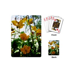 Yellow Flowers Playing Cards (mini) by SaraThePixelPixie