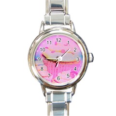 Cupcakes Covered In Sparkly Sugar Round Italian Charm Watch by StuffOrSomething