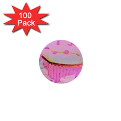 Cupcakes Covered In Sparkly Sugar 1  Mini Button (100 Pack) by StuffOrSomething