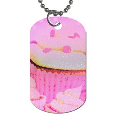 Cupcakes Covered In Sparkly Sugar Dog Tag (one Sided) by StuffOrSomething